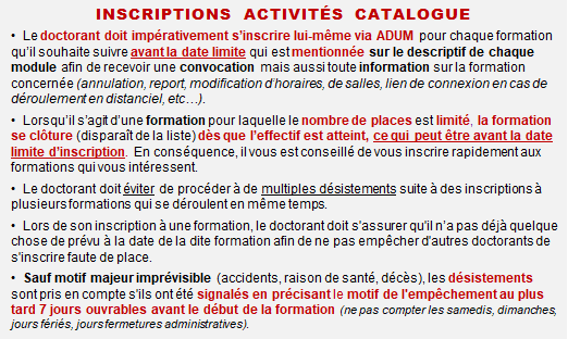 Encardré Inscription formations ED ALLPH@